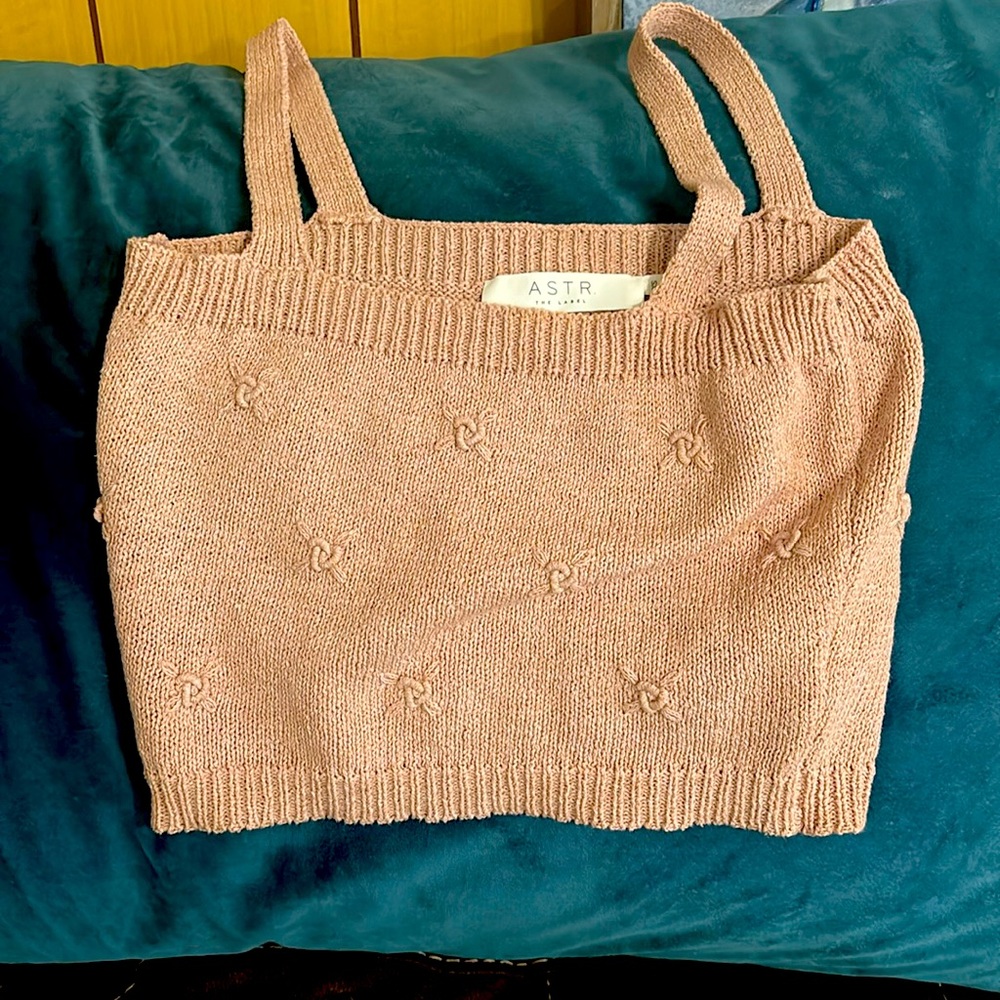 Astr Crop Top Tan